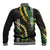 Hawaii Aloha Kakau Baseball Jacket Puakenikeni and Maile Lei Twist