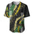 Hawaii Aloha Kakau Baseball Jersey Puakenikeni and Maile Lei Twist