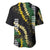 Hawaii Aloha Kakau Baseball Jersey Puakenikeni and Maile Lei Twist