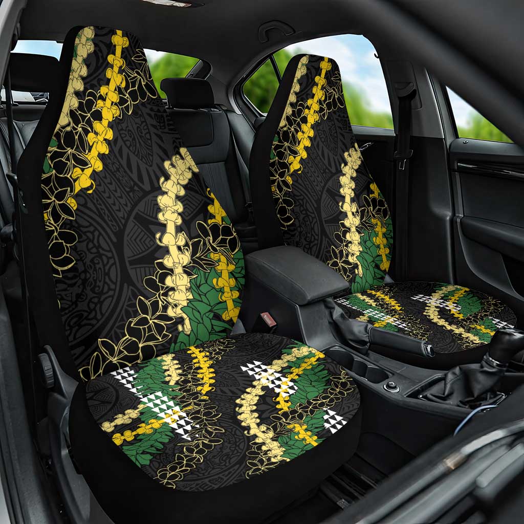 Hawaii Aloha Kakau Car Seat Cover Puakenikeni and Maile Lei Twist