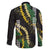 Hawaii Aloha Kakau Family Matching Short Sleeve Bodycon Dress and Hawaiian Shirt Puakenikeni and Maile Lei Twist