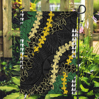 Hawaii Aloha Kakau Garden Flag Puakenikeni and Maile Lei Twist
