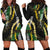 Hawaii Aloha Kakau Hoodie Dress Puakenikeni and Maile Lei Twist