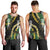 Hawaii Aloha Kakau Men Tank Top Puakenikeni and Maile Lei Twist