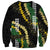 Hawaii Aloha Kakau Sweatshirt Puakenikeni and Maile Lei Twist