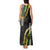 Hawaii Aloha Kakau Tank Maxi Dress Puakenikeni and Maile Lei Twist