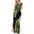 Hawaii Aloha Kakau Tank Maxi Dress Puakenikeni and Maile Lei Twist