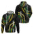 Hawaii Aloha Kakau Zip Hoodie Puakenikeni and Maile Lei Twist