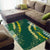 Hawaii Aloha Kakau Area Rug Green Puakenikeni and Maile Lei Twist