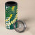 Hawaii Aloha Kakau 4 in 1 Can Cooler Tumbler Green Puakenikeni and Maile Lei Twist