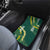 Hawaii Aloha Kakau Car Mats Green Puakenikeni and Maile Lei Twist