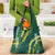 Hawaii Aloha Kakau Grocery Bag Green Puakenikeni and Maile Lei Twist