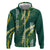 Hawaii Aloha Kakau Hoodie Green Puakenikeni and Maile Lei Twist