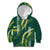 Hawaii Aloha Kakau Kid Hoodie Green Puakenikeni and Maile Lei Twist