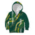 Hawaii Aloha Kakau Kid Hoodie Green Puakenikeni and Maile Lei Twist