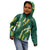 Hawaii Aloha Kakau Kid Hoodie Green Puakenikeni and Maile Lei Twist