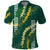 Hawaii Aloha Kakau Polo Shirt Green Puakenikeni and Maile Lei Twist