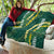 Hawaii Aloha Kakau Quilt Green Puakenikeni and Maile Lei Twist