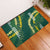 Hawaii Aloha Kakau Rubber Doormat Green Puakenikeni and Maile Lei Twist