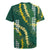 Hawaii Aloha Kakau Rugby Jersey Green Puakenikeni and Maile Lei Twist