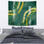 Hawaii Aloha Kakau Tapestry Green Puakenikeni and Maile Lei Twist