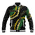 Hawaii Puakenikeni - Maile Lei Baseball Jacket Obsidian Black