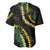 Hawaii Puakenikeni - Maile Lei Baseball Jersey Obsidian Black