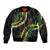 Hawaii Puakenikeni - Maile Lei Bomber Jacket Obsidian Black