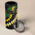 Hawaii Puakenikeni - Maile Lei 4 in 1 Can Cooler Tumbler Obsidian Black