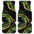 Hawaii Puakenikeni - Maile Lei Car Mats Obsidian Black