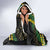 Hawaii Puakenikeni - Maile Lei Hooded Blanket Obsidian Black