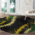 Hawaii Puakenikeni - Maile Lei Round Carpet Obsidian Black