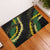 Hawaii Puakenikeni - Maile Lei Rubber Doormat Obsidian Black