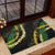 Hawaii Puakenikeni - Maile Lei Rubber Doormat Obsidian Black