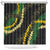 Hawaii Puakenikeni - Maile Lei Shower Curtain Obsidian Black