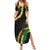 Hawaii Puakenikeni - Maile Lei Summer Maxi Dress Obsidian Black