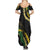 Hawaii Puakenikeni - Maile Lei Summer Maxi Dress Obsidian Black