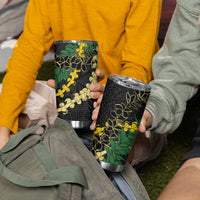 Hawaii Puakenikeni - Maile Lei Tumbler Cup Obsidian Black