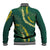 Hawaii Puakenikeni - Maile Lei Baseball Jacket Sage Green