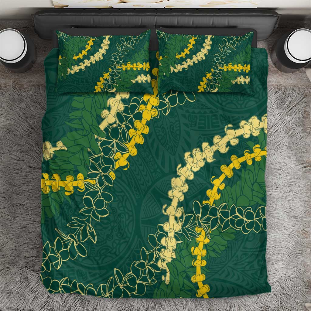 Hawaii Puakenikeni - Maile Lei Bedding Set Sage Green