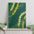 Hawaii Puakenikeni - Maile Lei Canvas Wall Art Sage Green