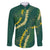 Hawaii Puakenikeni - Maile Lei Family Matching Mermaid Dress and Hawaiian Shirt Sage Green