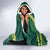 Hawaii Puakenikeni - Maile Lei Hooded Blanket Sage Green