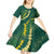 Hawaii Puakenikeni - Maile Lei Kid Short Sleeve Dress Sage Green