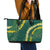 Hawaii Puakenikeni - Maile Lei Leather Tote Bag Sage Green