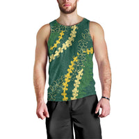 Hawaii Puakenikeni - Maile Lei Men Tank Top Sage Green