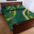 Hawaii Puakenikeni - Maile Lei Quilt Bed Set Sage Green