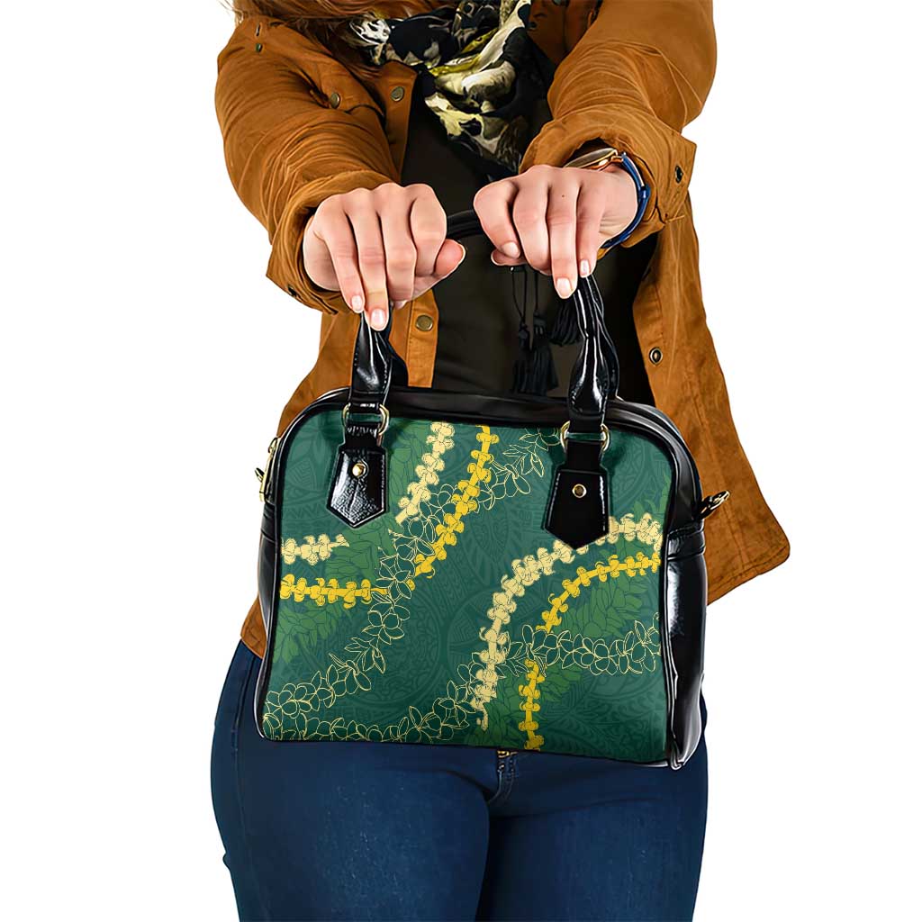 Hawaii Puakenikeni - Maile Lei Shoulder Handbag Sage Green