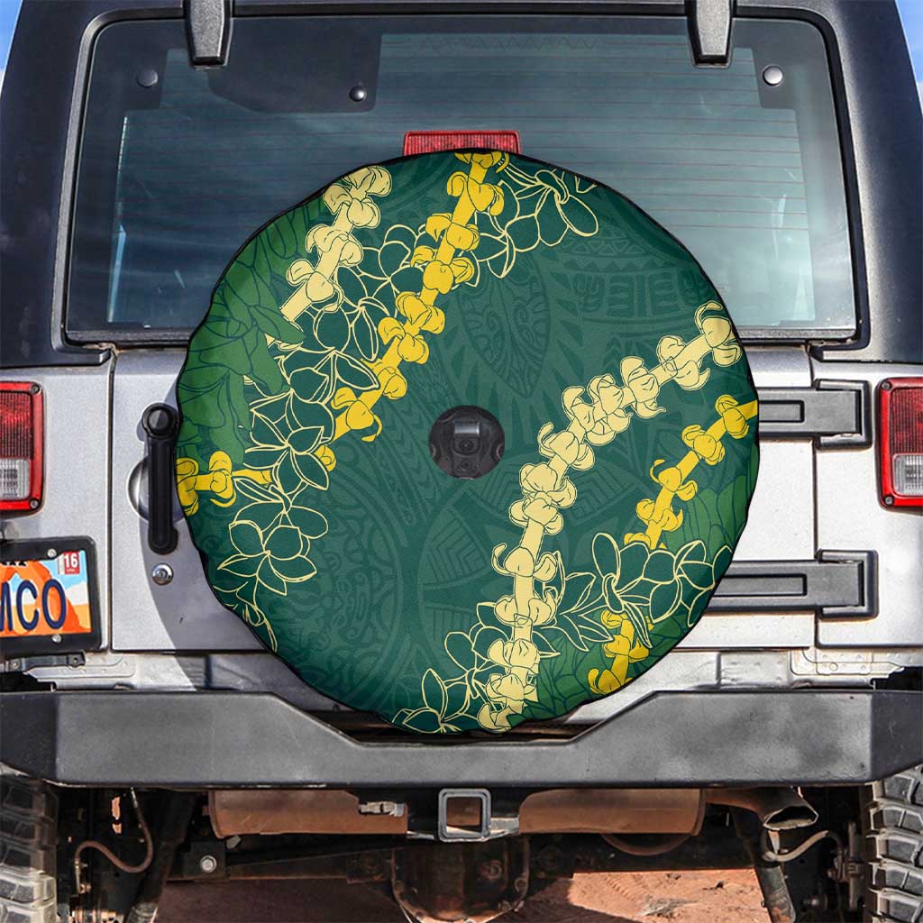 Hawaii Puakenikeni - Maile Lei Spare Tire Cover Sage Green