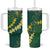 Hawaii Puakenikeni - Maile Lei Tumbler With Handle Sage Green